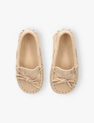 Tod's Baby Laccetto Gommini Suede Driving Shoe