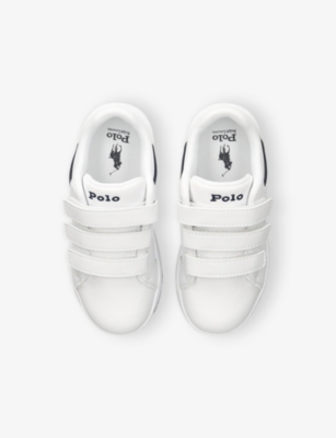 POLO RALPH LAUREN: Kids' Heritage Court EZ Faux-Leather Trainers