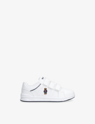 POLO RALPH LAUREN: Kids' Heritage Court EZ Faux-Leather Trainers