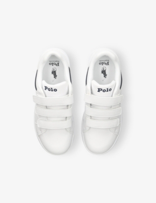 POLO RALPH LAUREN: Kids' Heritage Court EZ Faux-Leather Trainers