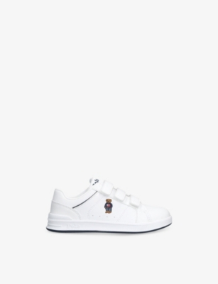 POLO RALPH LAUREN: Kids' Heritage Court EZ Faux-Leather Trainers