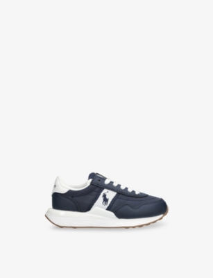 Polo Ralph Lauren Navy Kids' Train 89 Low-top Woven Trainers Eur 34 / 2 Uk