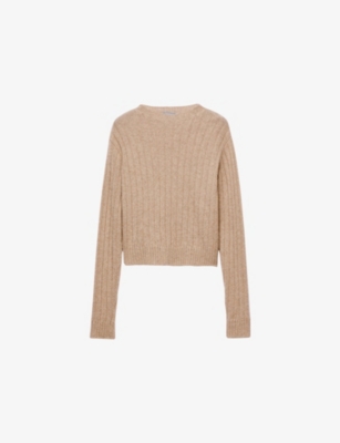 PRADA: Round-Neck Ribbed Cashmere Jumper