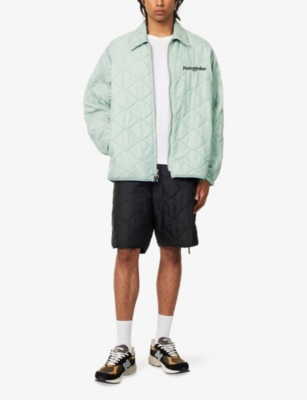 PEACEMAKER: Quilted Logo-Embroidery Nylon Overshirt