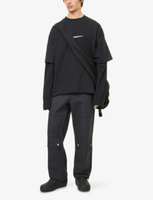 PEACEMAKER: Double-Layer Boxy-Fit Cotton Top