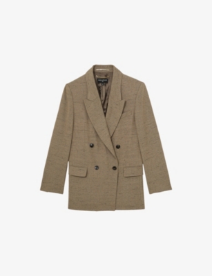 REISS: Reiss x Atelier Lina Double-Breasted Woven Suit Jacket