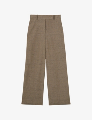 REISS: Reiss x Atelier Wide-Leg Woven Suit Trousers
