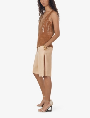REISS: Reiss x Atelier Isabelle Laser-Cut Woven Vest Top