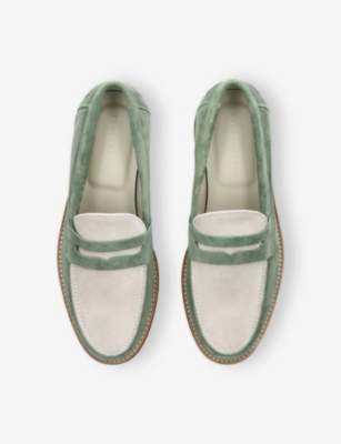 DUKE & DEXTER: Wilde Suede Penny Loafers