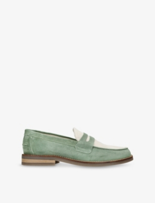 DUKE & DEXTER: Wilde Suede Penny Loafers
