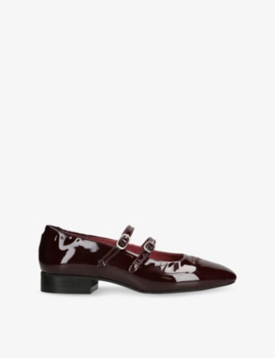 DUKE & DEXTER: Ruby Patent-Leather Mary Jane Shoes