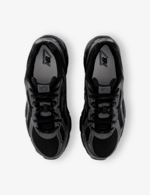 New Balance Mens Black Mono 740 V2 Branded Mesh Low-top Trainers In Black Mono