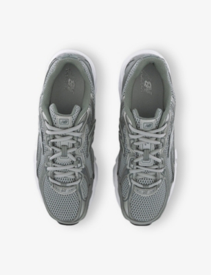 New Balance Mens Seasalt Castlerock 9060 Leather And Mesh Low-top Trainers In Silver White