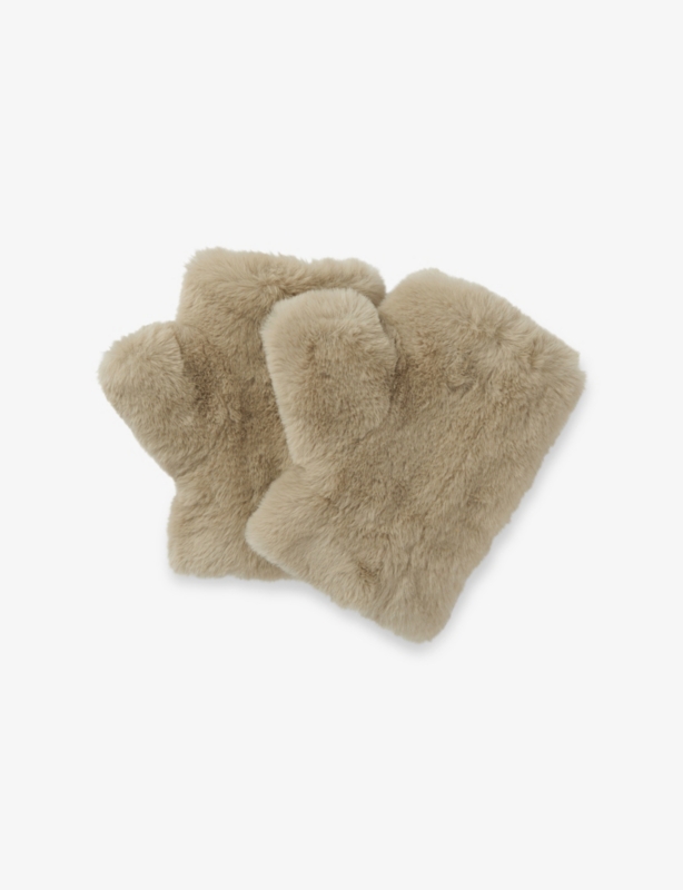 Faux-Fur Mittens