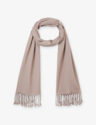 THE WHITE COMPANY: Fringed-Edge Wool-Blend Scarf