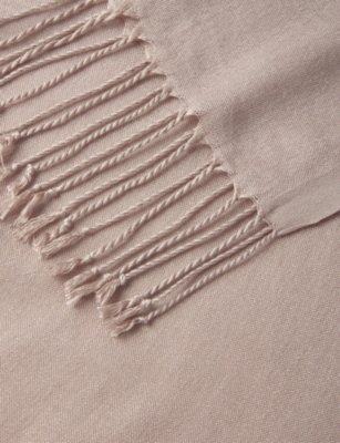 THE WHITE COMPANY: Fringed-Edge Wool-Blend Scarf