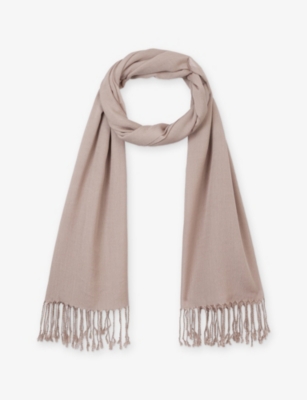 THE WHITE COMPANY: Fringed-Edge Wool-Blend Scarf