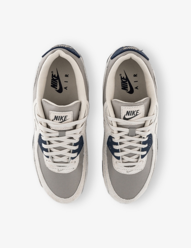 Air Max 90 Leather and Mesh Low-Top Trainers