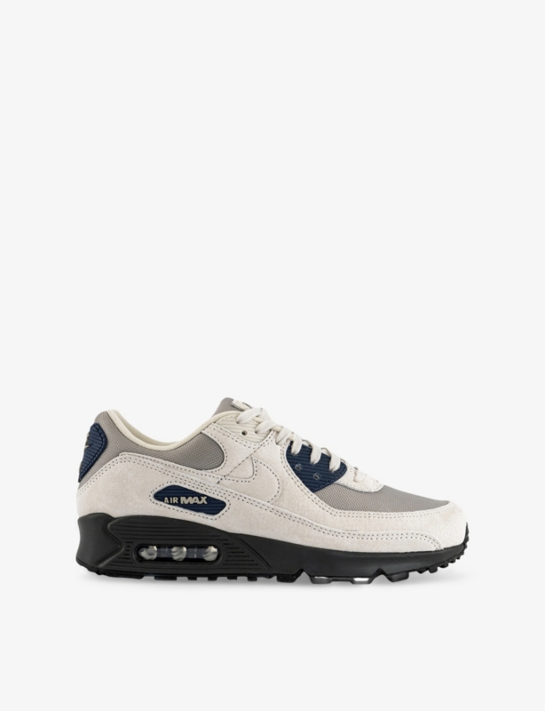 Air Max 90 Leather and Mesh Low-Top Trainers
