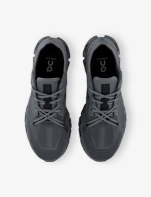 On-running Mens  Cloud X 4 Ad Cushioned-sole Mesh Low-top Trainers In Stone Black