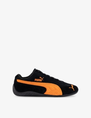 PUMA: Speedcat OG Logo-Print Suede Low-Top Trainers