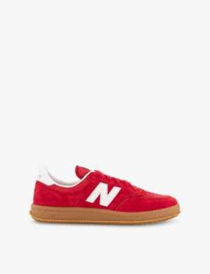 NEW BALANCE: T500 Suede Low-Top Trainers