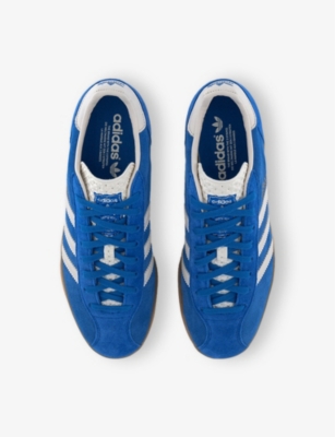 Adidas Originals Striped Suede Low Top Sneakers In Blue