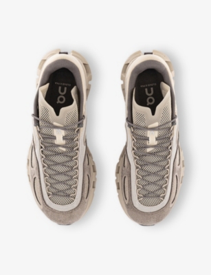 ON: Cloud X FKA Mesh and Faux-Suede Low-Top Trainers