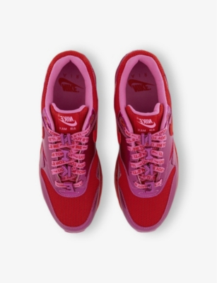 NIKE: Air Max 1 Leather and Mesh Low-Top Trainers