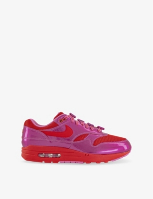 NIKE: Air Max 1 Leather and Mesh Low-Top Trainers
