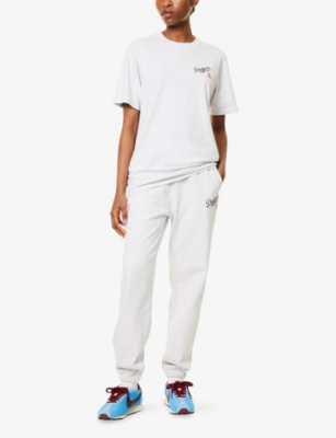 SPORTY & RICH: Dodgers Serif Round-Neck Cotton-Jersey T-Shirt