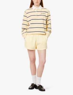 SPORTY & RICH: Runner Two-Slip-Pockets Cotton-Blend Shorts