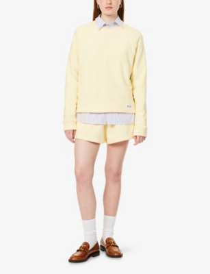 SPORTY & RICH: Runner Round-Neck Cotton-Blend Sweatshirt