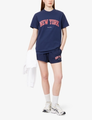 SPORTY & RICH: New-York Ivy Round-Neck Cotton-Jersey T-Shirt