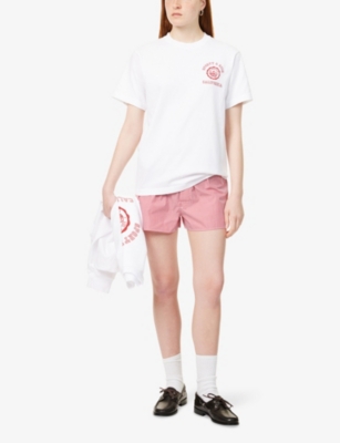 SPORTY & RICH: California Emblem Round-Neck Cotton-Jersey T-Shirt