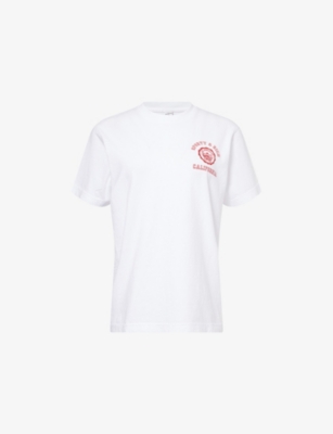 SPORTY & RICH: California Emblem Round-Neck Cotton-Jersey T-Shirt