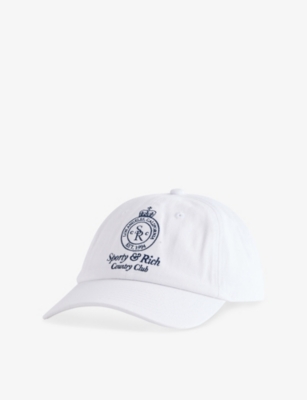 SPORTY & RICH: Riding Country Club Cotton-Twill Cap