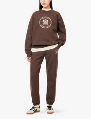SPORTY & RICH: Sporty & Rich x Le Bristol Paris Bristol 100th Cotton-Jersey Sweatshirt