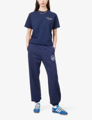 SPORTY & RICH: Bristol Faubourg logo-print cotton-jersey T-shirt