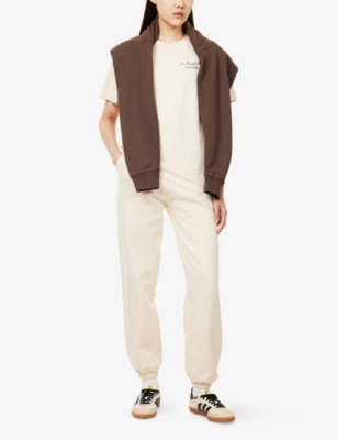 SPORTY & RICH: Sporty & Rich x Le Bristol Paris Bristol Faubourg Short-Sleeve Cotton-Jersey T-Shirt