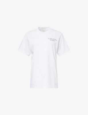 SPORTY & RICH: Bristol Faubourg logo-print cotton-jersey T-shirt