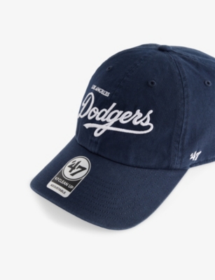 SPORTY & RICH: Dodgers Stadium Logo-Embroidered Cotton-Twill Baseball Cap