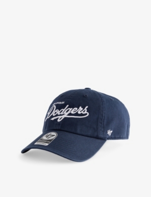 SPORTY & RICH: Dodgers Stadium Logo-Embroidered Cotton-Twill Baseball Cap