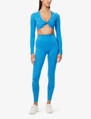 GYMSHARK: Adapt Animal-Print Seamless Stretch-Woven Leggings