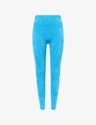 GYMSHARK: Adapt Animal-Print Seamless Stretch-Woven Leggings