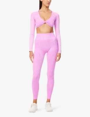 GYMSHARK: Adapt Animal-Print Seamless Stretch-Woven Leggings
