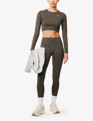 GYMSHARK: Everyday Seamless Long-Sleeve Cropped Jersey Top