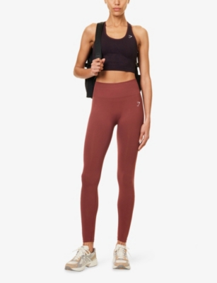 GYMSHARK: Lift Seamless logo-print stretch-woven bra