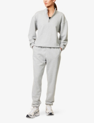 GYMSHARK: Rest Day 2.0 Quarter-Zip Cotton-Jersey Hoody