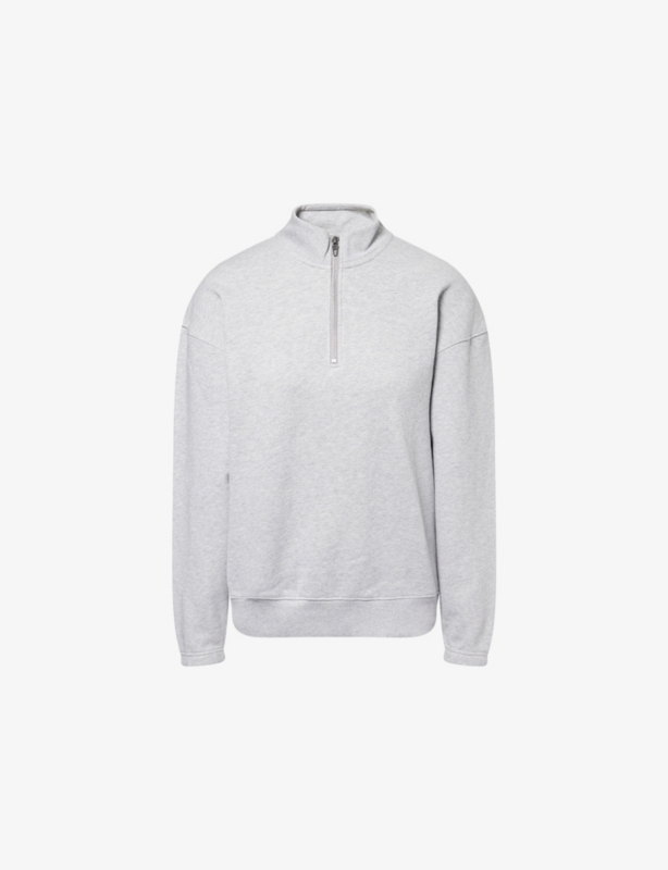 Rest Day 2.0 Quarter-Zip Cotton-Jersey Hoody